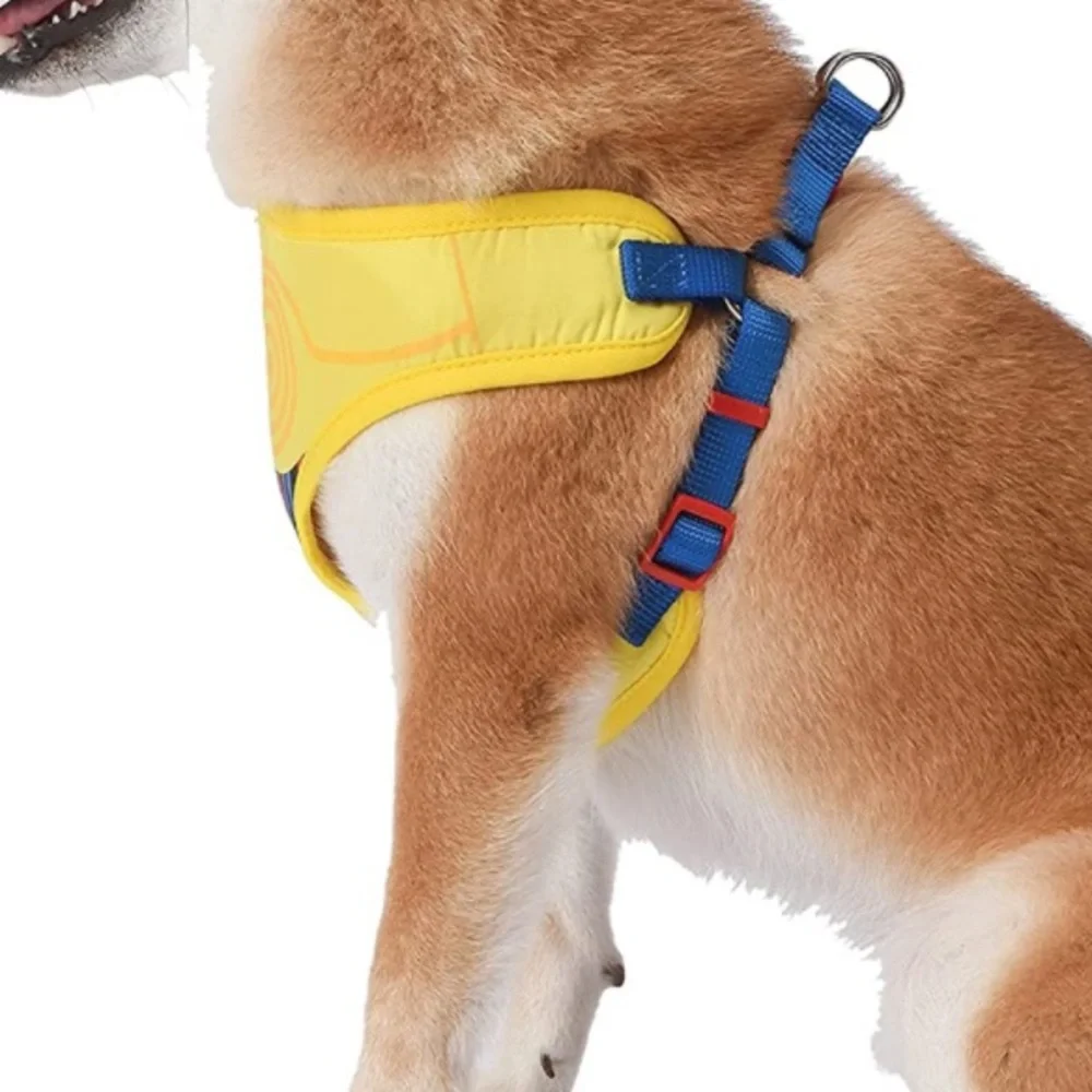 Yellow STAR WARS C3PO No Pull Dog Harness for Large Dogs, Machine Washable